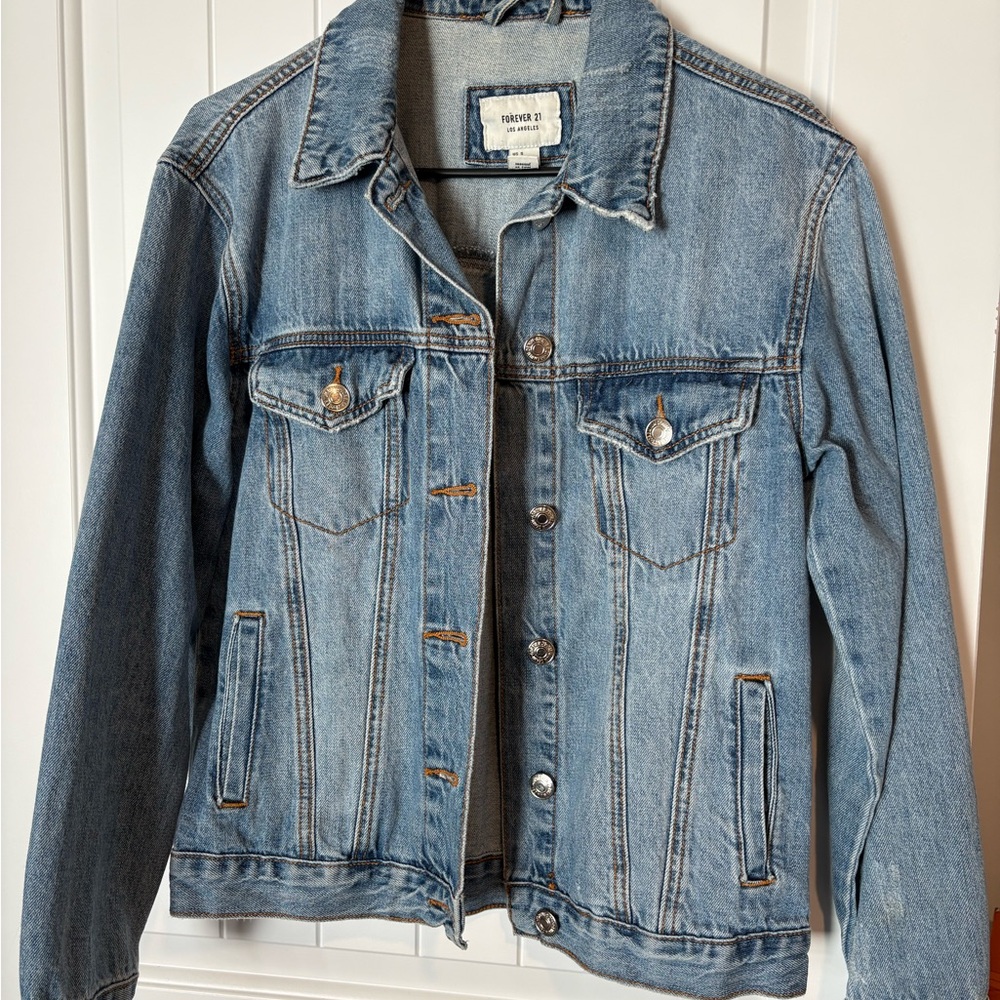 Forever 21 Light Blue Jean Jacket